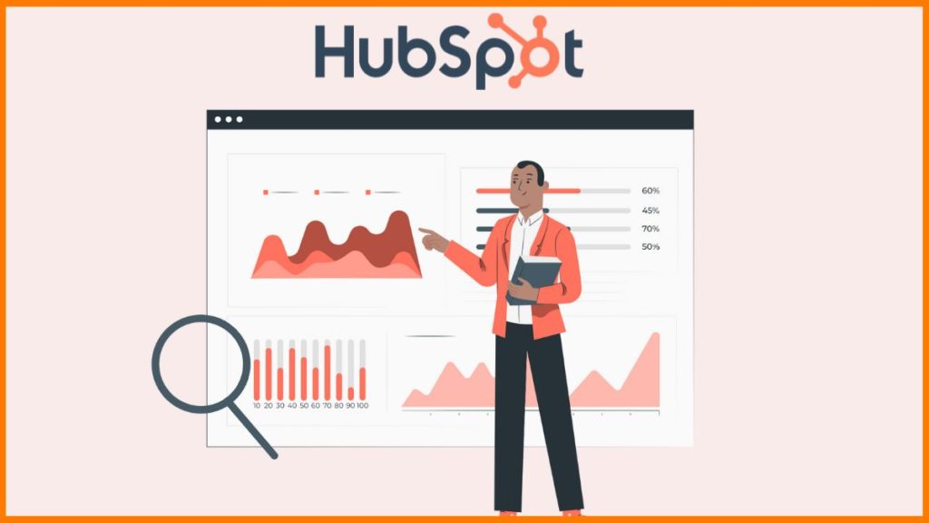 Graphic depicting HubSpot's CRM features