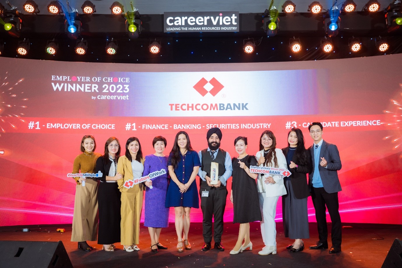 Top 1 nhà tuyển dụng yêu thích 2023 - Techcombank