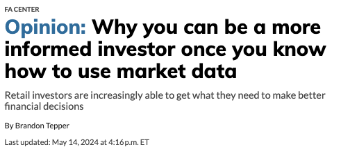 Market data informs investors