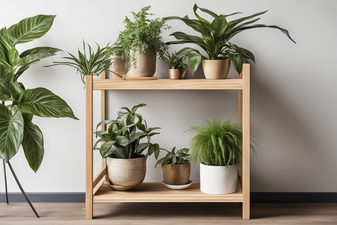 Elegant wooden plant