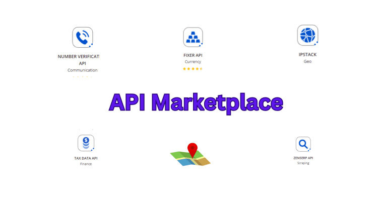 An illustration of public API Marketplaces