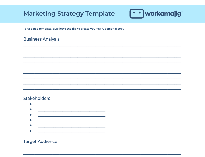 marketing strategies business plan