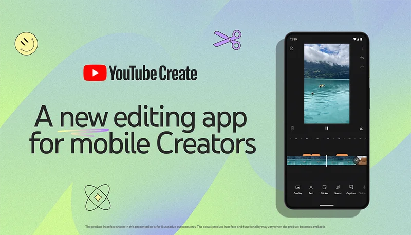 YouTube Create, a new app as part of some recent YouTube updates 
