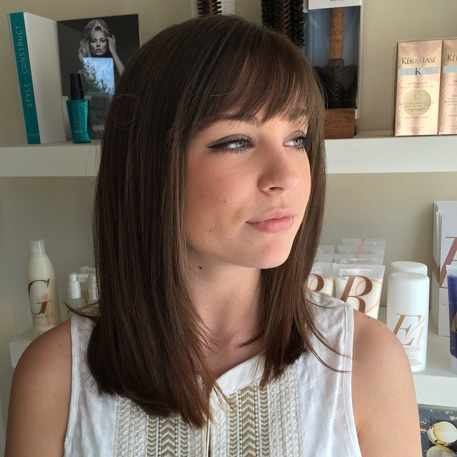 Medium Length Bangs Gorgeous Medium Length Hairstyles