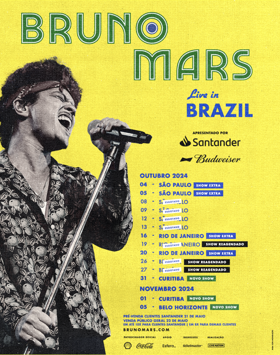 Imagem de conteúdo da notícia "Bruno Mars anuncia 7 shows extra no Brasil" #1