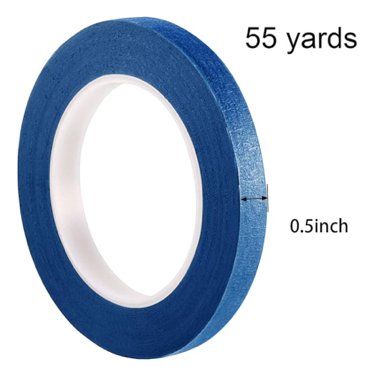 A roll of blue tape Description automatically generated