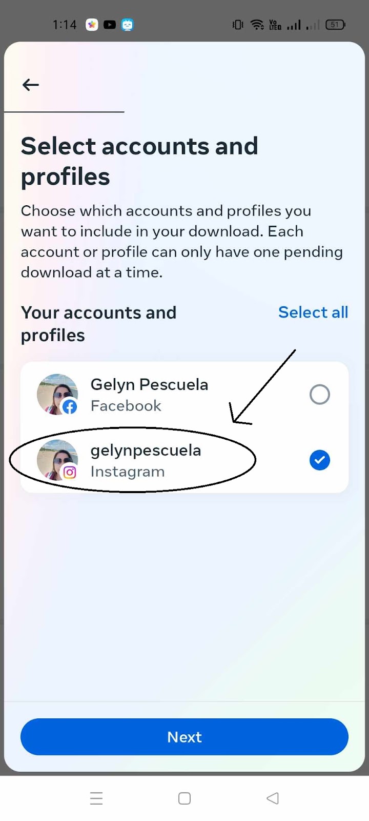 How to See Sent Follow Requests - Choose Account