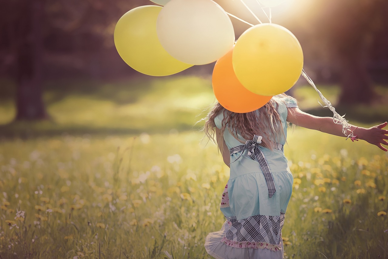 Free Girl Balloons photo and picture