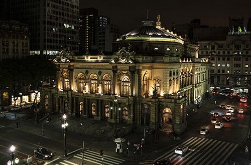 foto panorâmica de theatro municipal de são paulo