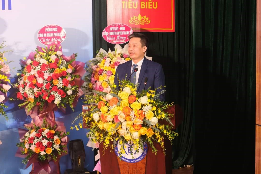 TS.BS.Phan Hoàng Hiệp, Giám đốc Bệnh viện Nội tiết Trung ương phát biểu (Nguồn: Cổng thông tin điện tử - Bộ Y tế)