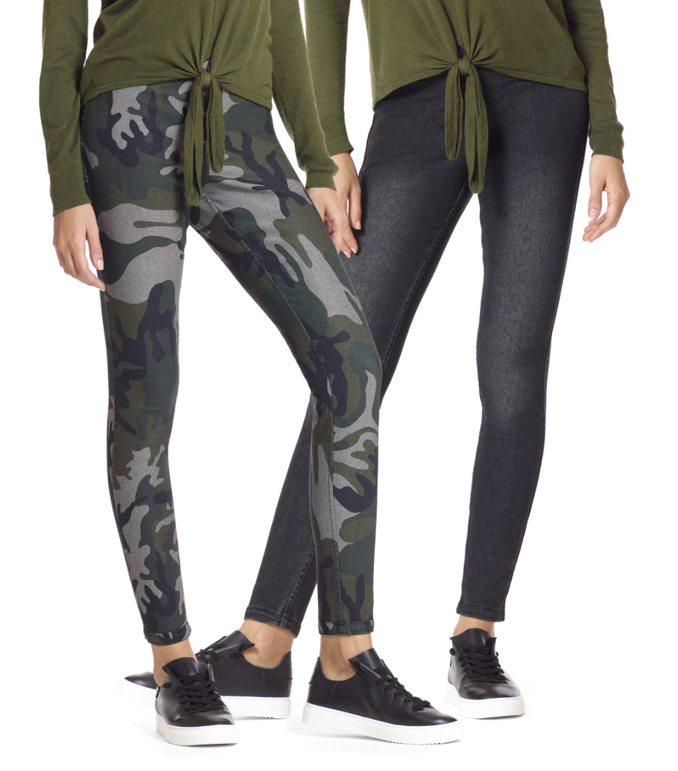 Camo Reversible Denim High Rise Leggings