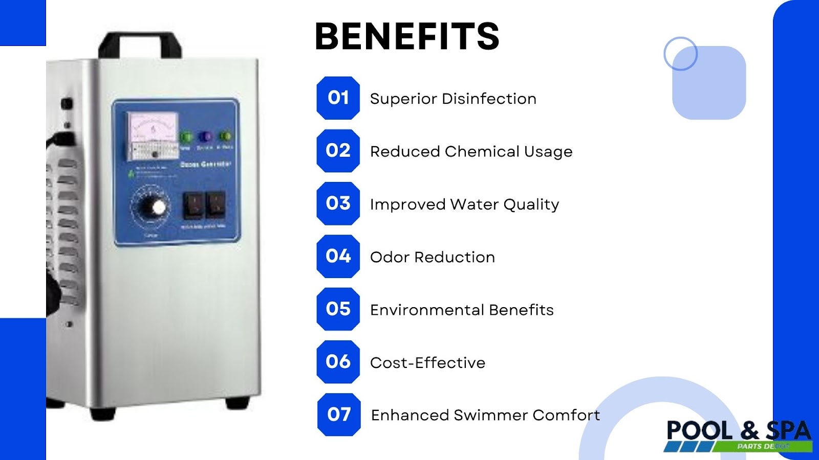 7 Benefits of Pool Ozone Generators