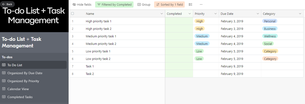 Task Management using Airtable