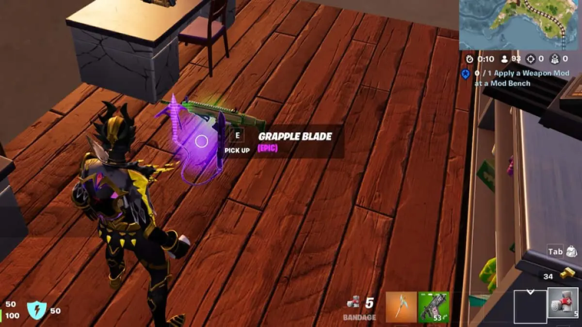 Get the grapple blade in loot