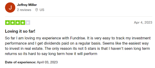 A positive Fundrise review from someone who loved their investing experience. 