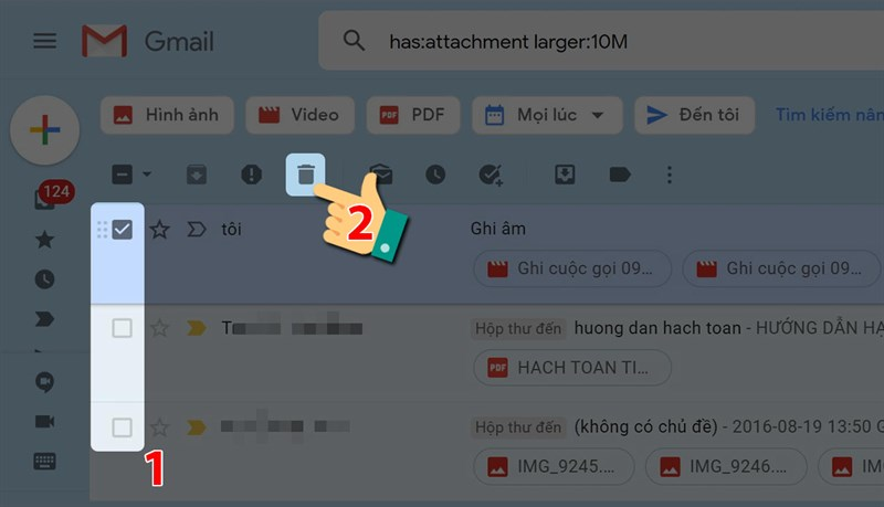 Hướng dẫn giải phóng dung lượng google