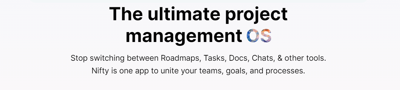 Image showing Nifty as one of the top free online project management tools