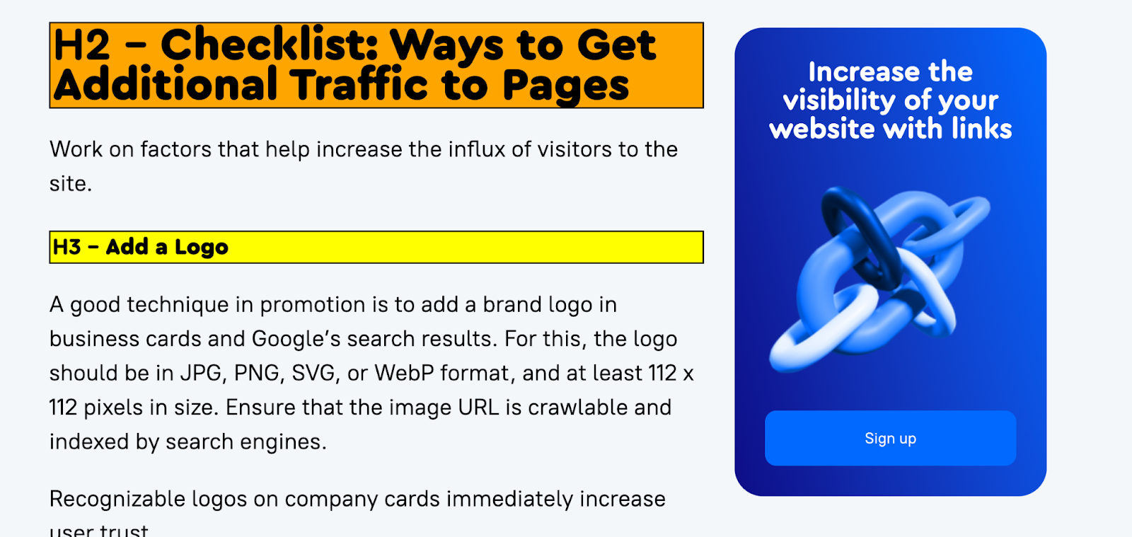 SEO article structure