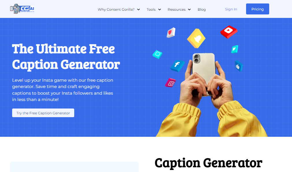 Free Captions Generator
