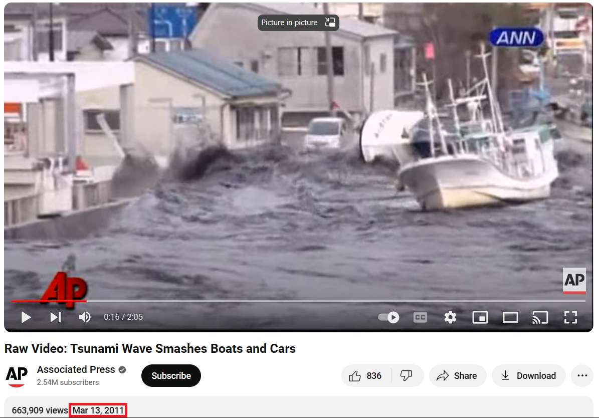 Devastating 2011 Japan Tsunami Destroys Boats and Cars
