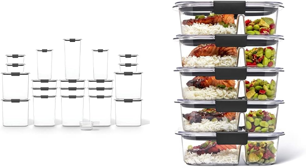 pile of clear glass food storage containers