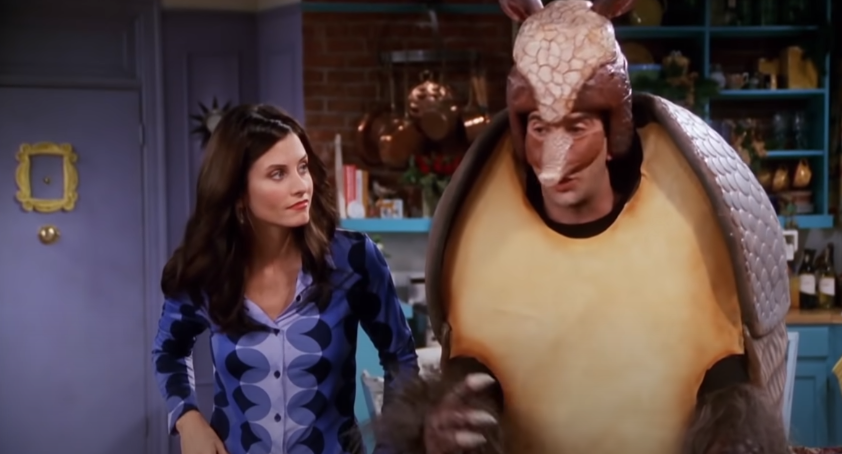 The Holiday Armadillo scene from the sitcom FRIENDS