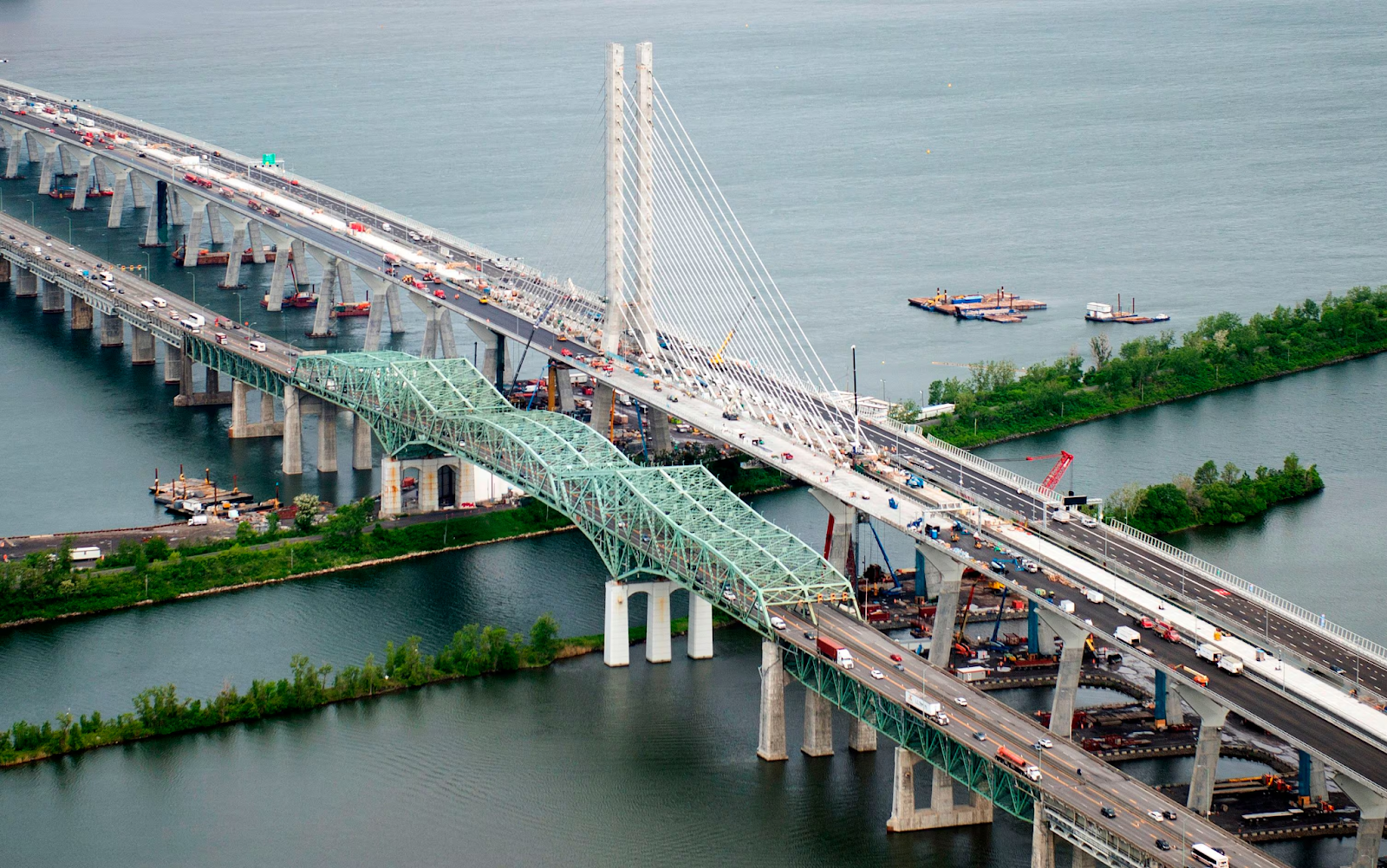 View of New Champlain Bridge, Canada