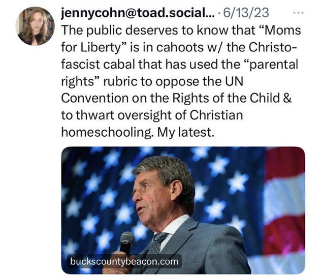 - Bucks County Beacon - Moms for Liberty and the Dominionist Assault on America’s ‘Education Mountain’