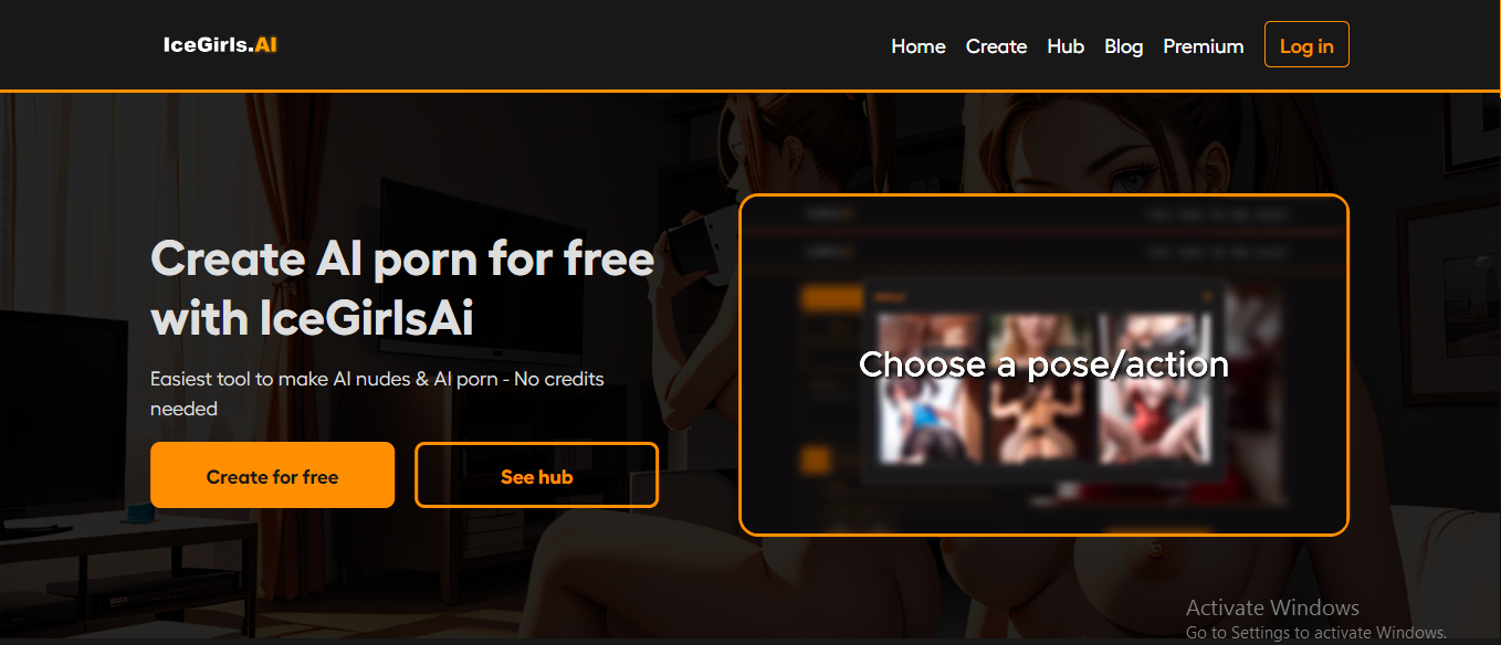 Create AI porn wityh IceGirlsAi the best AI nude generator