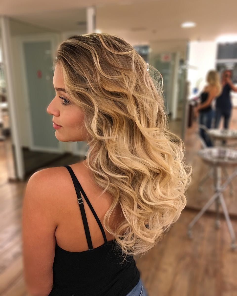 Brown and Blonde Ombre Curls
