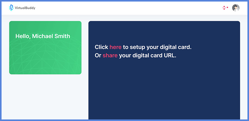 share your VirtualBuddy business card
