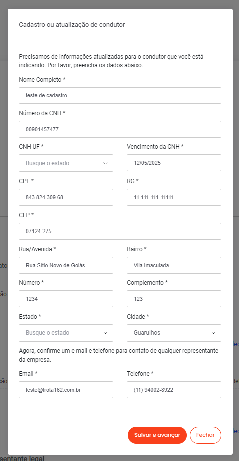 Indicação de Condutores em 5 Minutos com o novo Módulo da Frota 162
