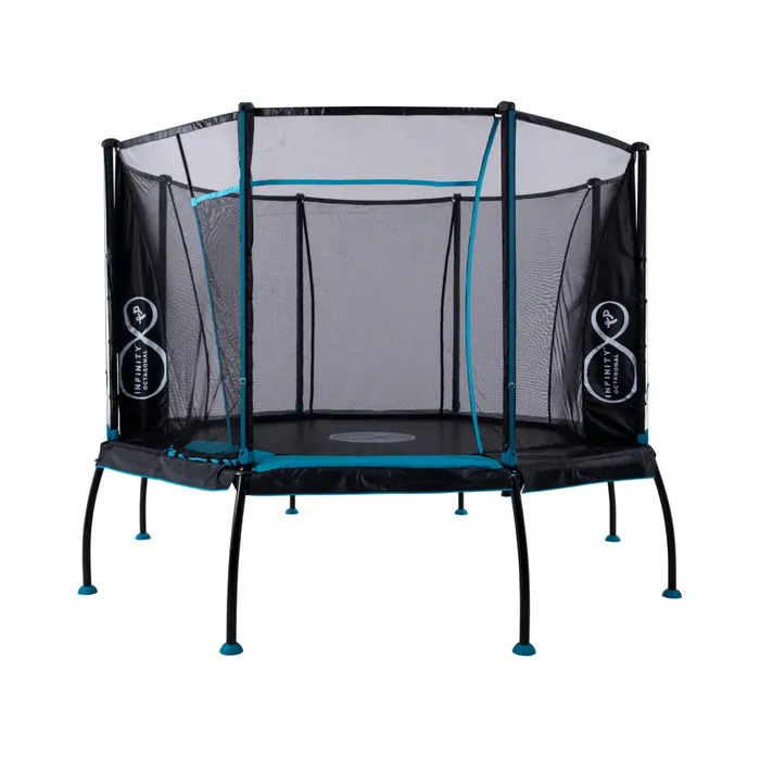 An octagonal trampoline with great design features