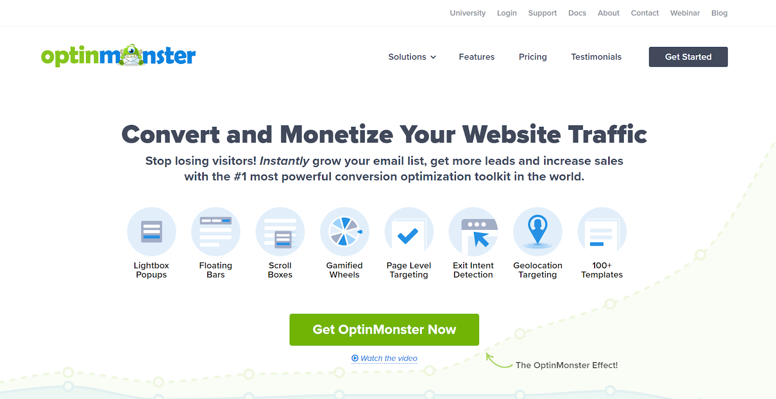 optinmonster homepage