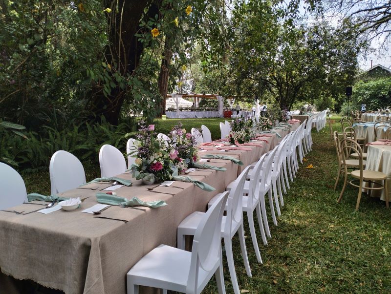 Una boda en el jardín de Kenia