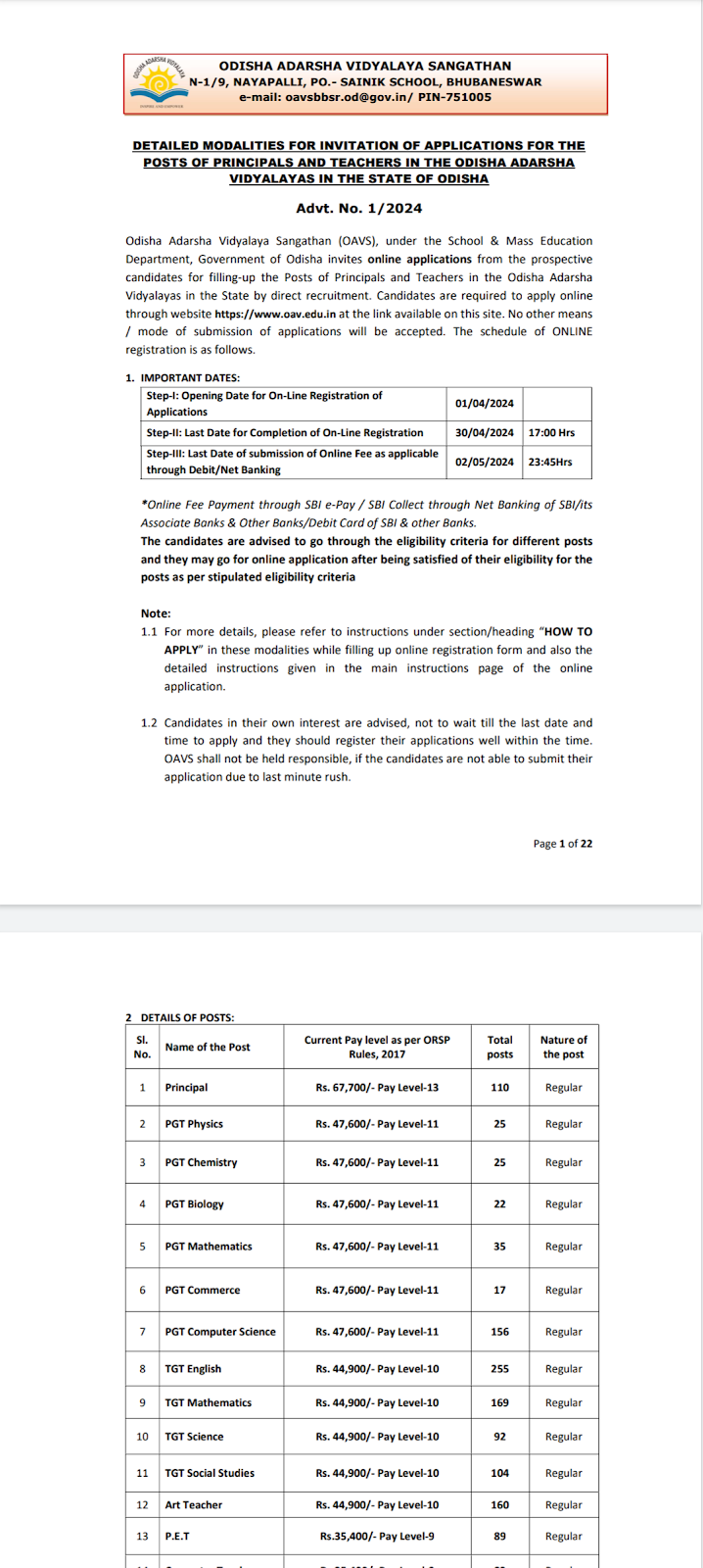 teacher recruitment 2024 official notification