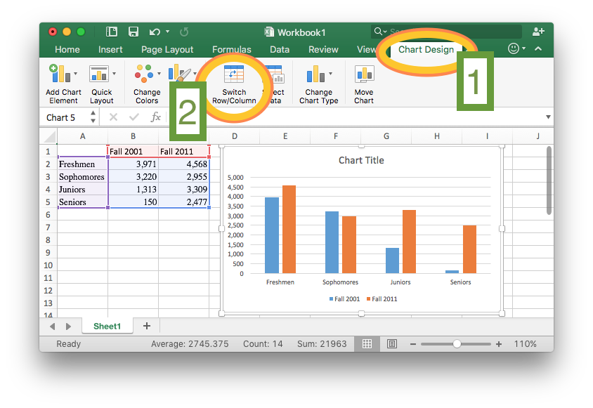 Excel sheet showing the steps described above.