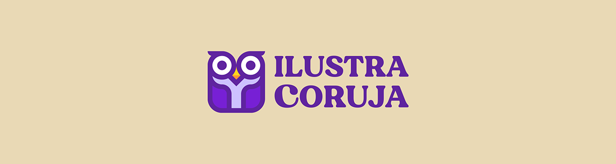 owl ILLUSTRATION  Graphic Designer brand identity Logo Design corujão ilustracion Digital Art  branding  visual identity
