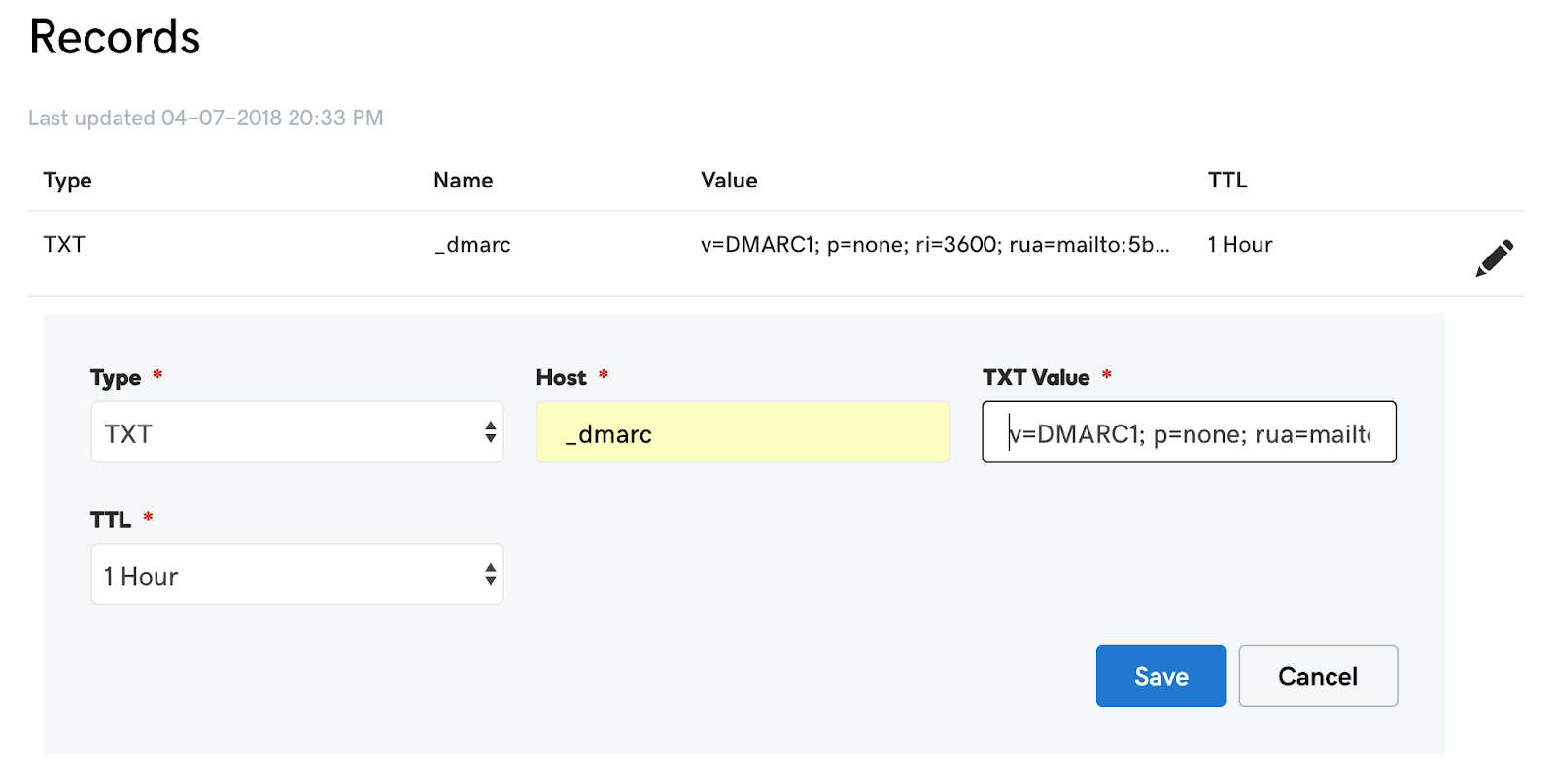 how to set up dmarc policy