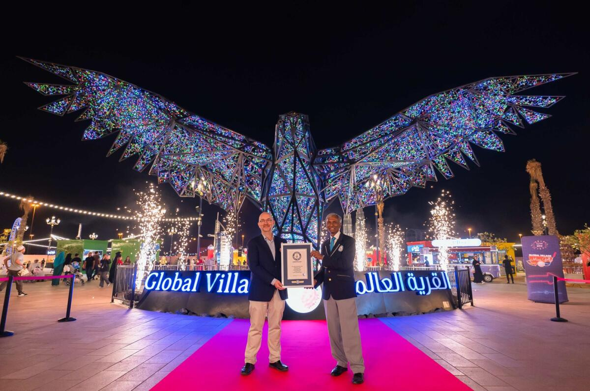 Global Village Dubai Falcon Sculpture