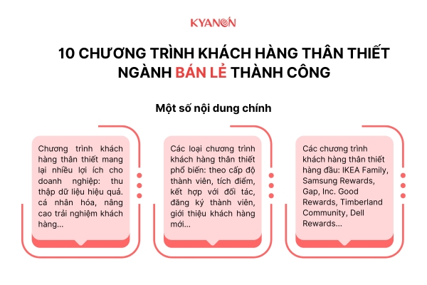 10 Chương trình khách hàng thân thiết ngành bán lẻ