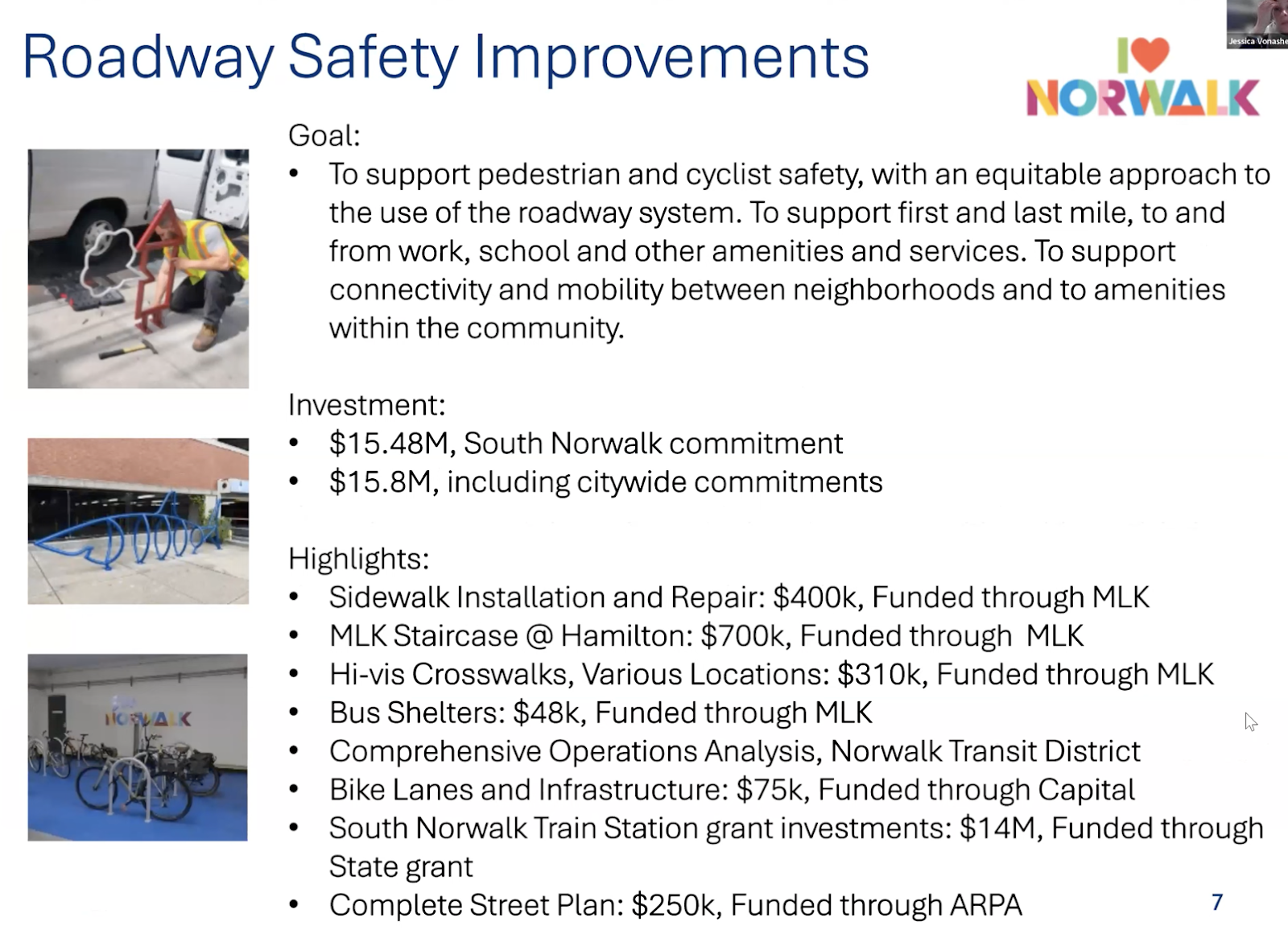 A look at the roadway safety improvements from Norwalk