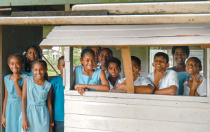 Children at an Anglican School in Fiji