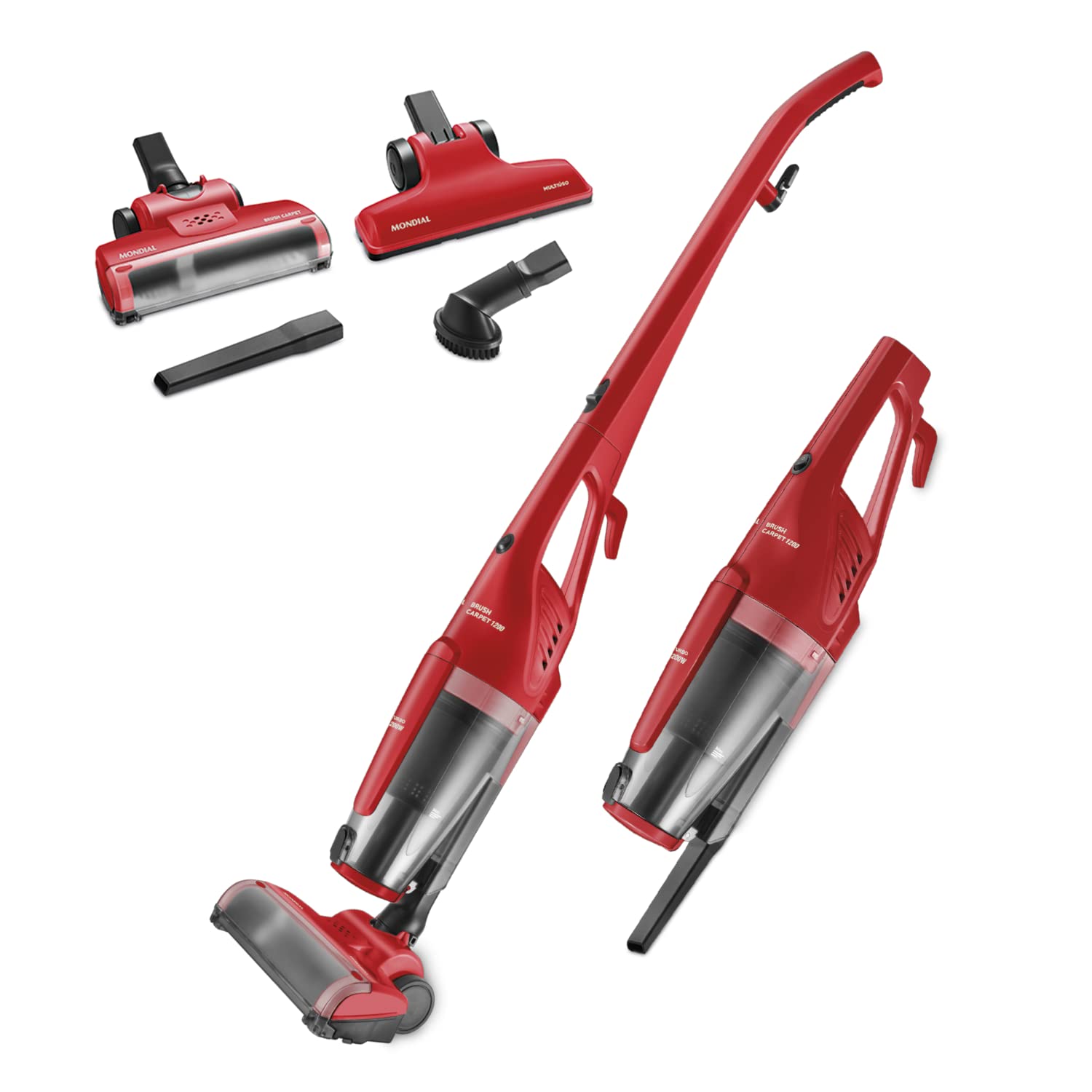 Aspirador de Pó Vertical Brush Carpet, Mondial, Vermelho, 1200W, 110V - AP-25