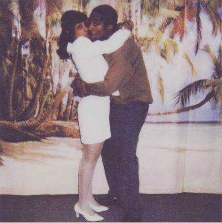 Keisha Morris and Tupac Shakur hugging