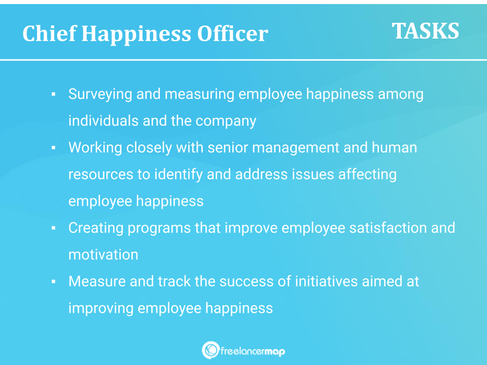 Responsibilities Of A Chief Happiness Officer