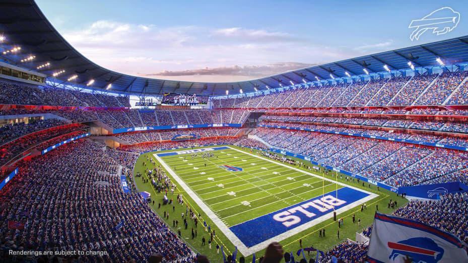 Buffalo Bills unveil first design images of their new $1.4 billion stadium