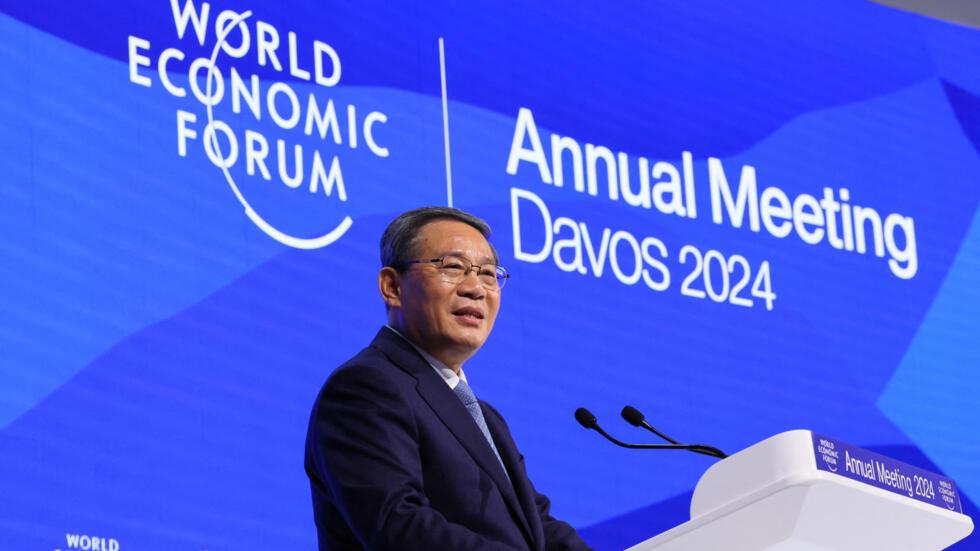中国总理李强在第54届世界经济论坛年会上发表讲话 2024 1 16日