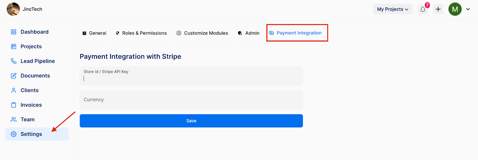 setup payment method