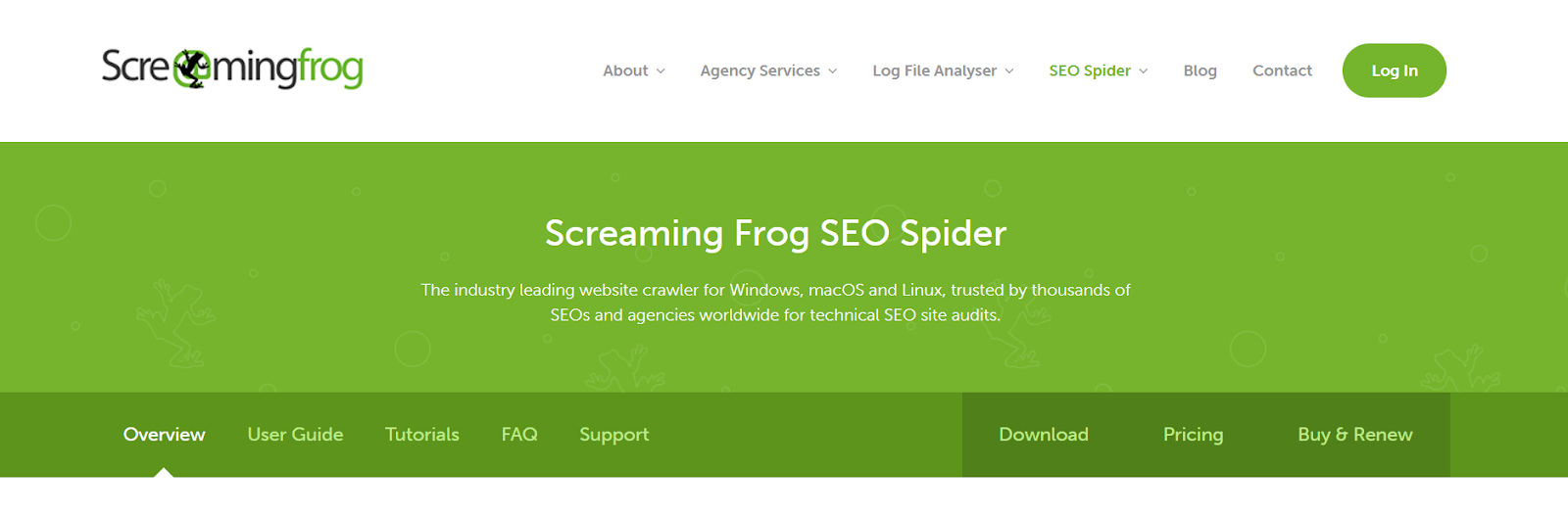 Screaming Frog SEO Spider